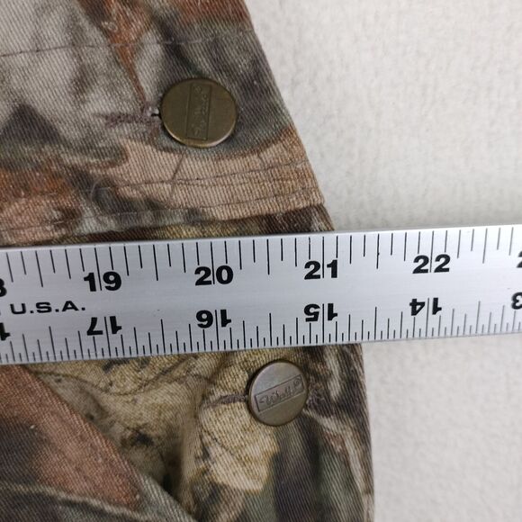 Walls Camouflage Bib Overalls Mens 40x32 Realtree Advantage Camo Hunting VTG - Picture 7 of 16
